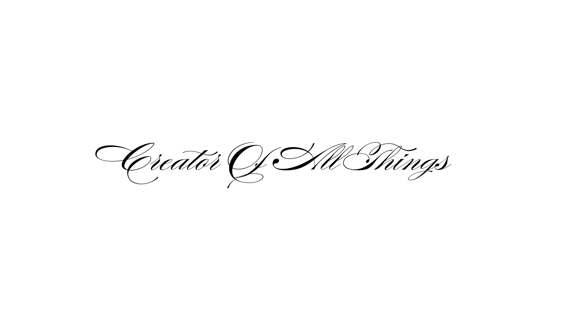 Creator Of All Things